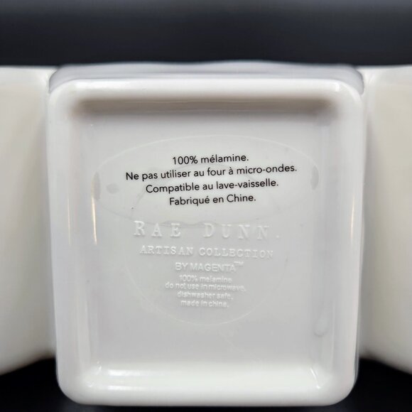 Rae Dunn Melamine Halloween Divided 3 Section Dish Black Cat Jack Olantern Boo - Picture 13 of 14